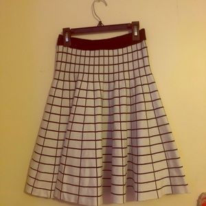 Vintage Grid Reversible Skirt S/M